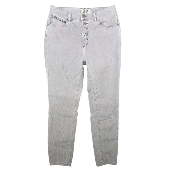 Free People We The Free Sun Chaser Skinny Corduroy Button-Fly Pants Lavender 29 - Picture 3 of 16